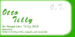 otto tilly business card