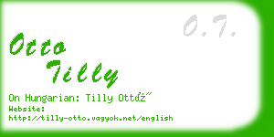 otto tilly business card